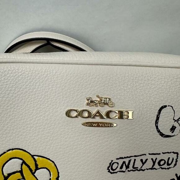 Coach Jamie Camera Bag With Sketch Print Pebble Leather/Chalk Multi CAT02 NWT - Picture 12 of 12